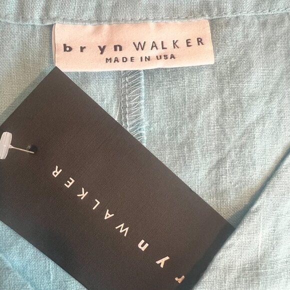 BRYN WALKER 100% Linen Layla Hi/Low Bell Sleeve Top Sz S Oversized NWT - Picture 6 of 7